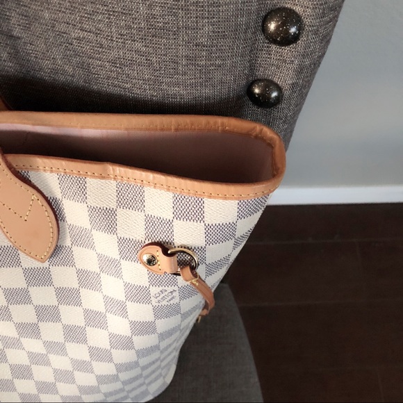 💋SOLD Louis Vuitton Neverfull MM Azure - Picture 2 of 8